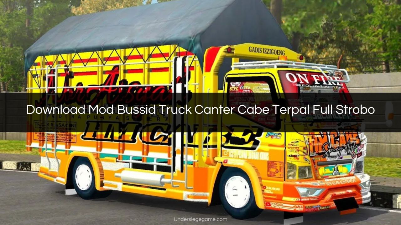 Download Mod Bussid Truck Canter Cabe Terpal Full Strobo