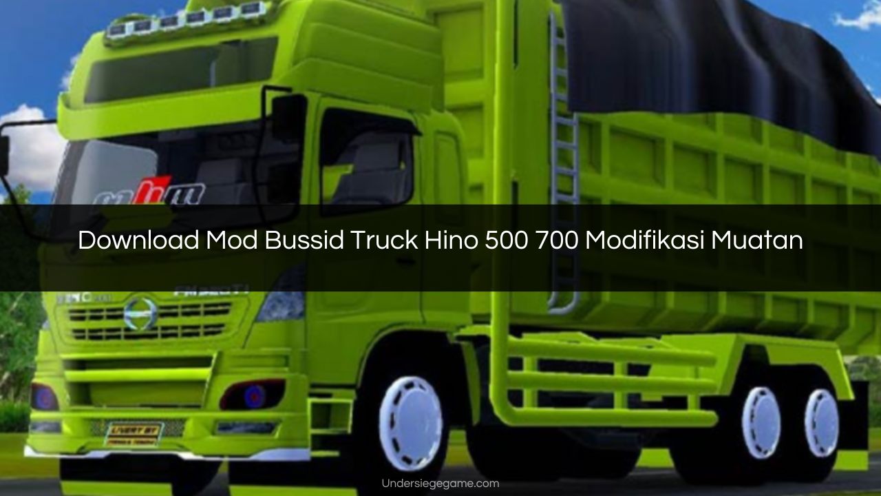 Download Mod Bussid Truck Hino 500 700 Modifikasi Muatan