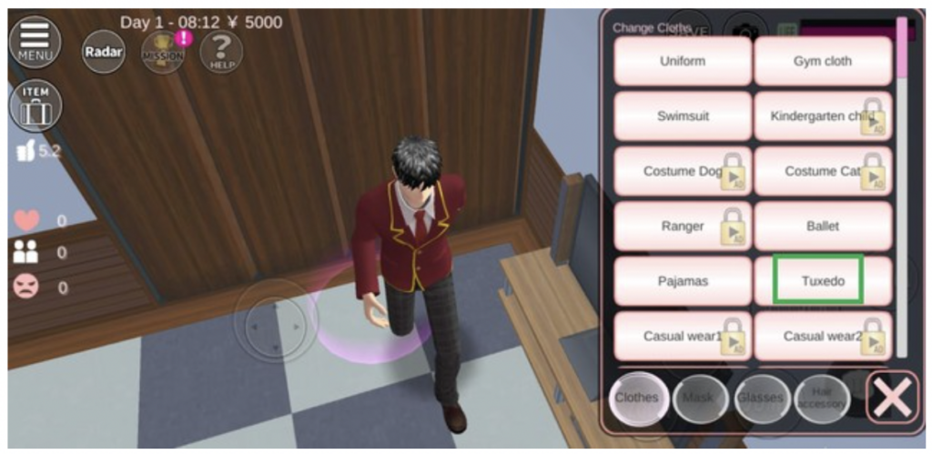cara memberikan love potion di sakura school simulator