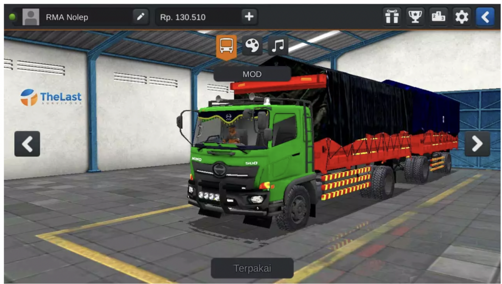 download mod bussid truck hino 500 muatan sawit