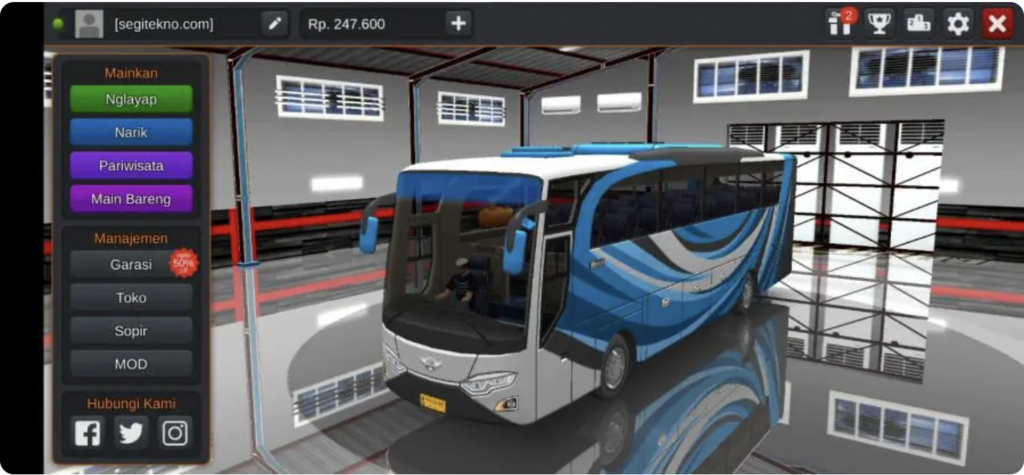 download mod garasi bussid ada animasinya nyuci