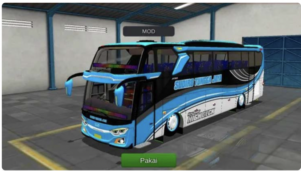Mod Bussid SHD Jetbus 3 STJ Biru